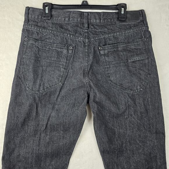 Vintage Sean John Mens Straight Black Jeans Hamilton Y2K 34x32 Hip Hop Denim - Picture 8 of 13